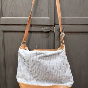 Stylish Tan and Gray Women's Bag